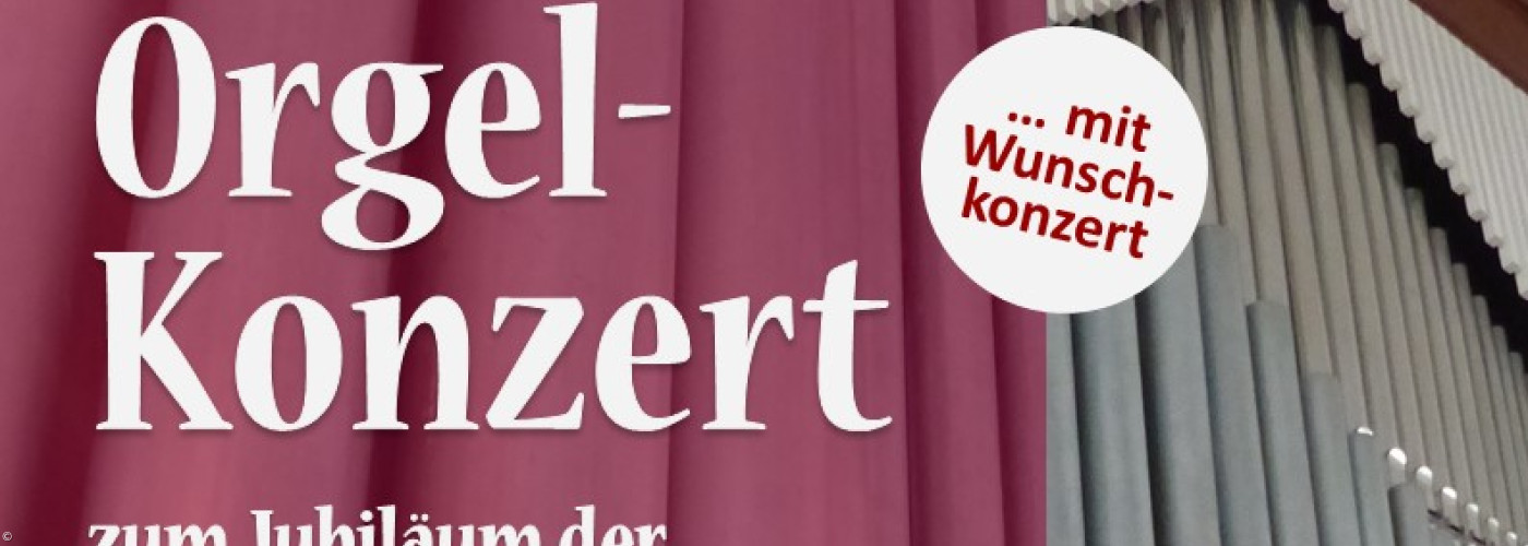 Plakat zum Orgelkonzert am 1. Juli 2023 in Uffenheim