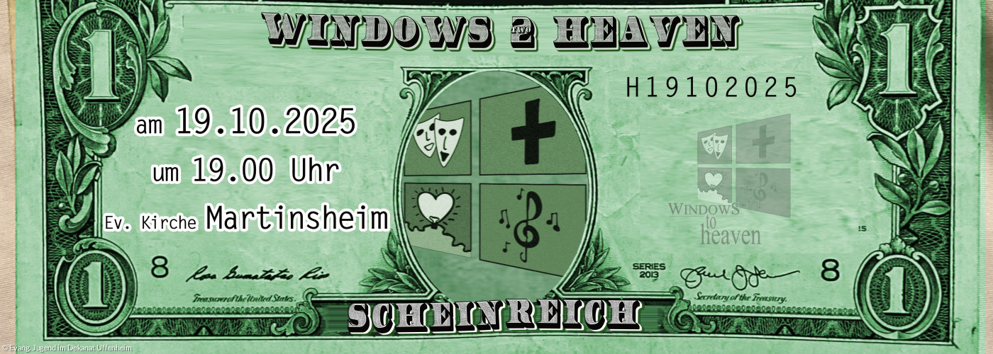 wth Gottesdienst am 19.10.25 in der Evang. Kirche in Martinsheim zum Thema: Scheinreich