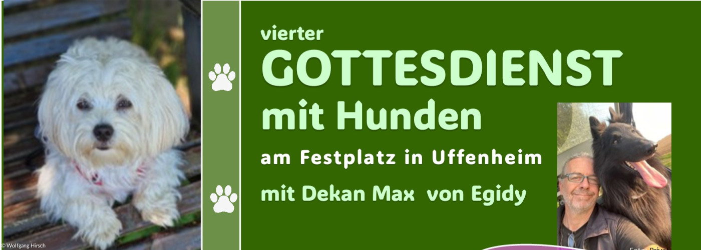Vierter Gottesdienst mit Hunden am 27.9.26 in Uffenheim am Festplatz