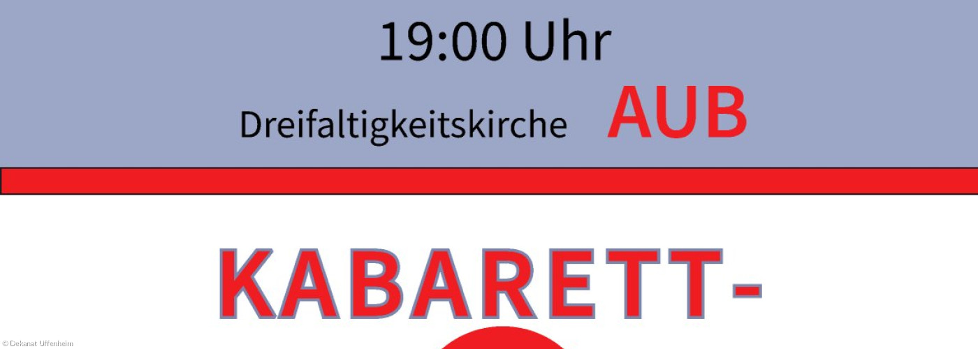 Kabarett-Gottesdienst am 31.10.2026 um 19:00 Uhr in Aub