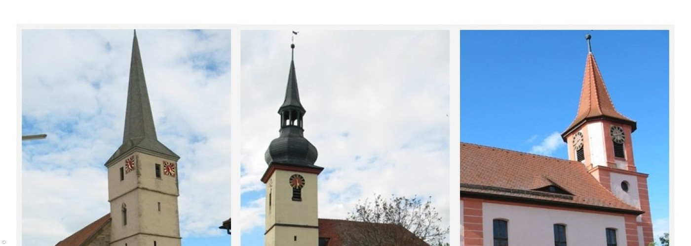 Kirchen der Pfarrei Wallmersbach