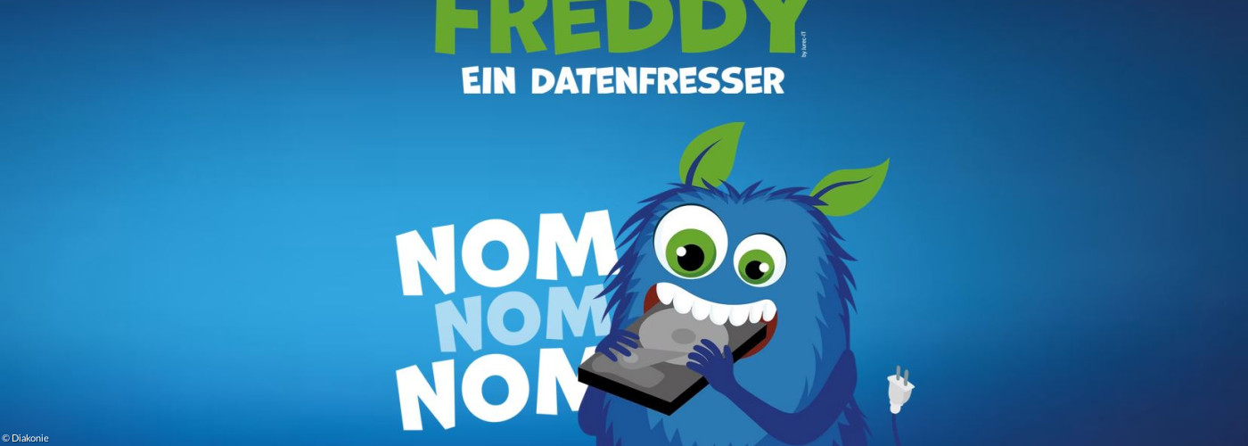 Logo der Handy-Sammelaktiion Freddy-Datenfresser