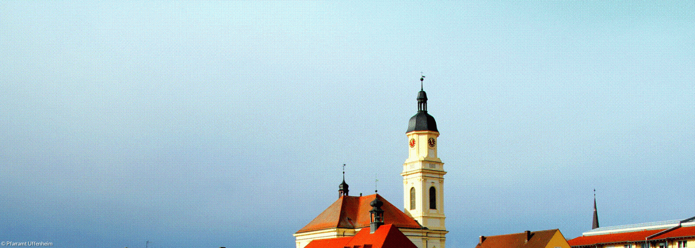 Uffenheim mit Blick auf die Stadtkirche