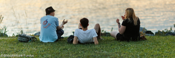 Chillen beim Jugendkirchentag