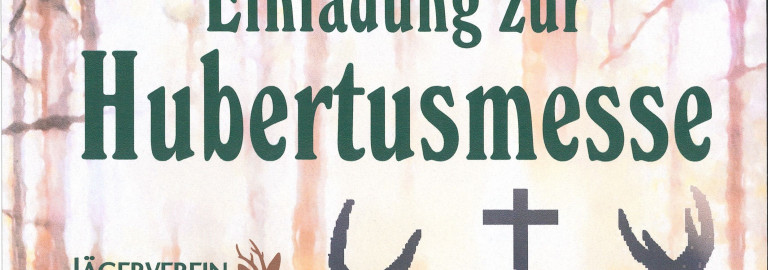 Hubertusmesse am 7.11.25 um 18 Uhr in der Spitalkirche in Uffenheim