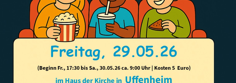 Kinderfilmnacht am 29.5.26 im Haus der Kirche in Uffenheim