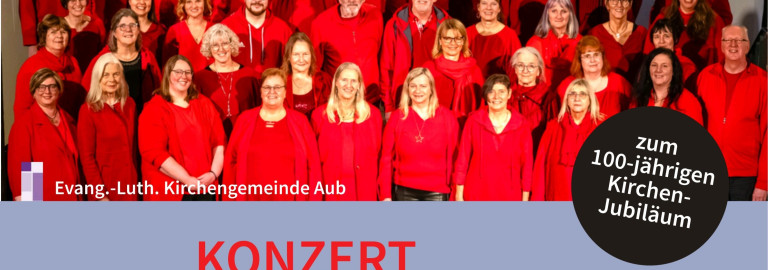 Konzert mit dem Gospelchor Sternenfänger am 25.7.26 um 19 Uhr in der Evang. Kirche in Aub