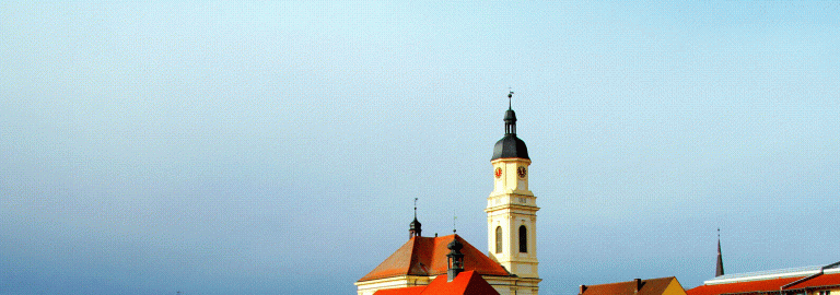 Uffenheim mit Blick auf die Stadtkirche