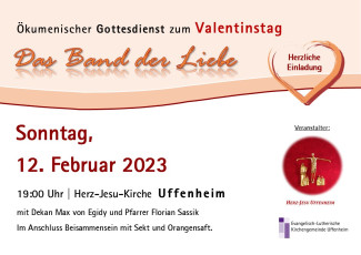 Sonntag, 12.2.2023 um 19:00 Uhr in der Herz-Jesu-Kirche
