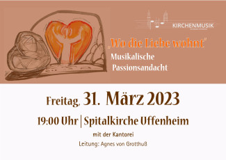 Plakat zur musikalischen Passionsandacht