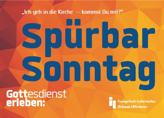 Postkarte mit dem Spürbar-Sonntag-LOGO