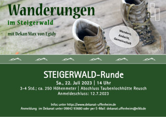 Wanderung mit Dekan von Egidy am 22.7.2023