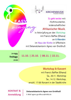 singen afrikanischer Lieder - ohne Noten- und Singvorkenntnisse