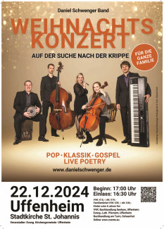 Weihnachtskonzert für die ganze Familie mit der Daniel-Schwenger-Band