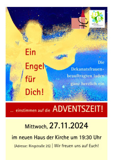 Mittwoch, 27.11.24 um 19:30 Uhr im neuen Haus der Kirche