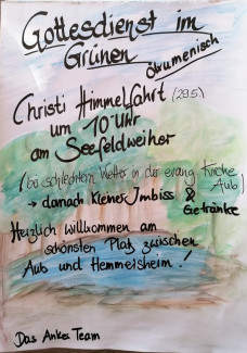Himmelfahrt-Gottesdienst beim AnkerTeam in Aub am 29.5.25