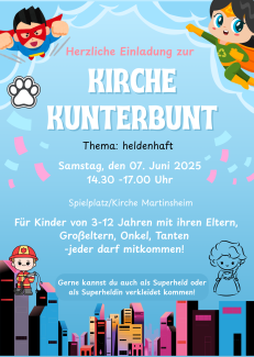 Kirche Kunterbunt am 7.6.25 in Martinsheim