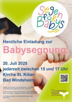 Erstmals Babysegnung in Bad Windsheim am Sonntag, 20.7.2025