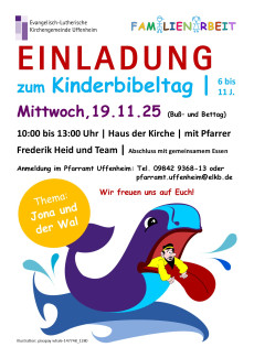 Kinderbibeltag an Buß- und Bettag im Haus der Kirche in Uffenheim