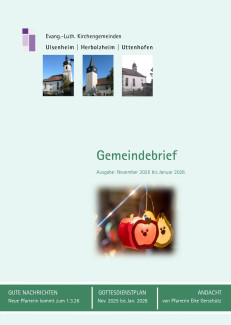 Titelfoto Gemeindebrief Ulsenheim November 2025 bis Januar 2026