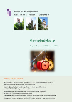 Gemeindebote Weigenheim für die Monate November 2025 bis Januar 2026_ohne Jubilare und Kasualien