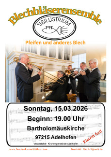 Konzert mit Tibilistrium am 15.3.2026 in Adelhofen