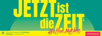 LOGO und Motto des Kirchentages: Jetzt ist die Zeit