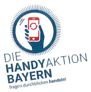 LOGO der Handyaktion Bayern in Kooperation mit Mission EineWelt
