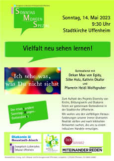 Plakat zum Gottesdienst