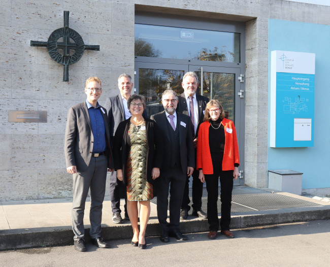 Dekan Max von Egidy, Johannes Gerhäuser, Carola Markert, Dekan Jörg Dittmar, Hermann Schuch und Dr. Renate Kern