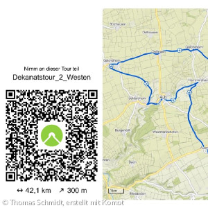 Rad-Rund-Tour mit Gelchsheim, Oellingen, Gülchsheim, Lipprichhausen, Pfahlenheim, Gollachostheim, Brackenlohr, Adelhofen, Simmershofen, Walkershofen, Auernhofen, Hemmersheim, Aub und Baldersheim