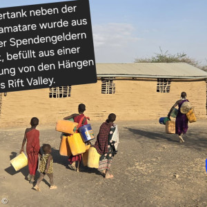Wassertank - aus Uffenheimer Spenden finanziert